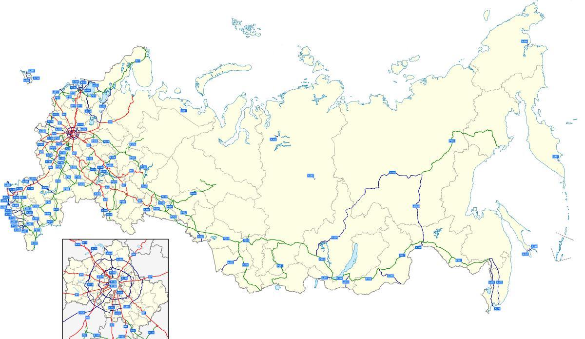 ロシア高速道路地図 地図のロシアの高速道路 東欧 ヨーロッパ