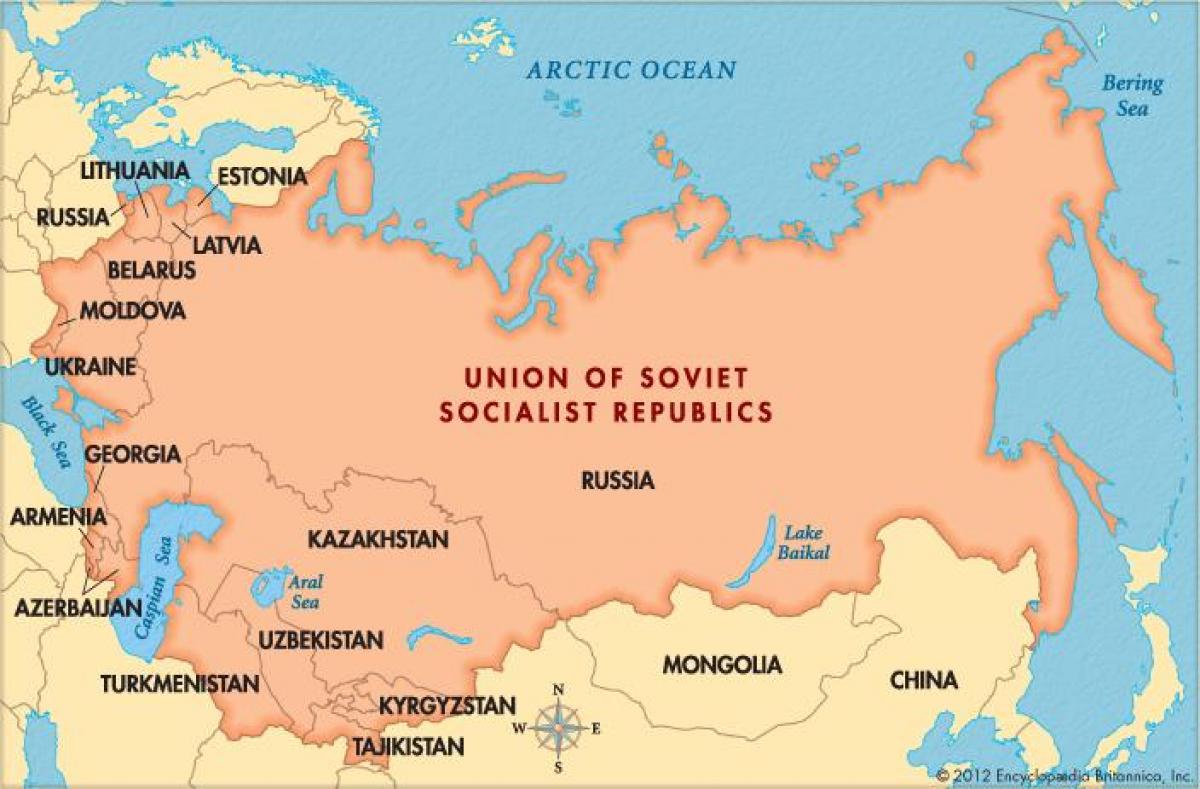 古地図のソ連 旧ソ連東欧 ヨーロッパ