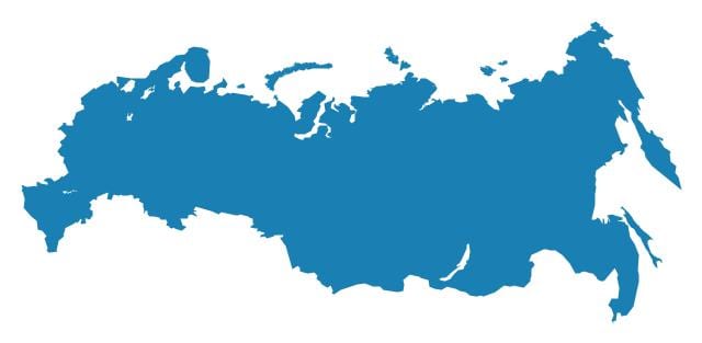 地図ロシアのベクトル