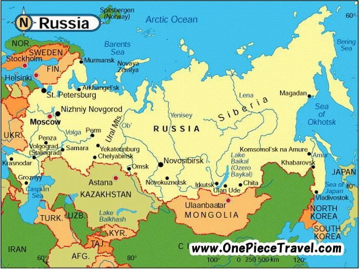 観光マップのロシア