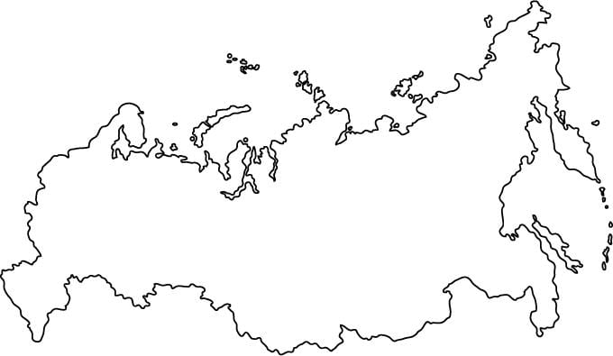 ロシアの概要地図