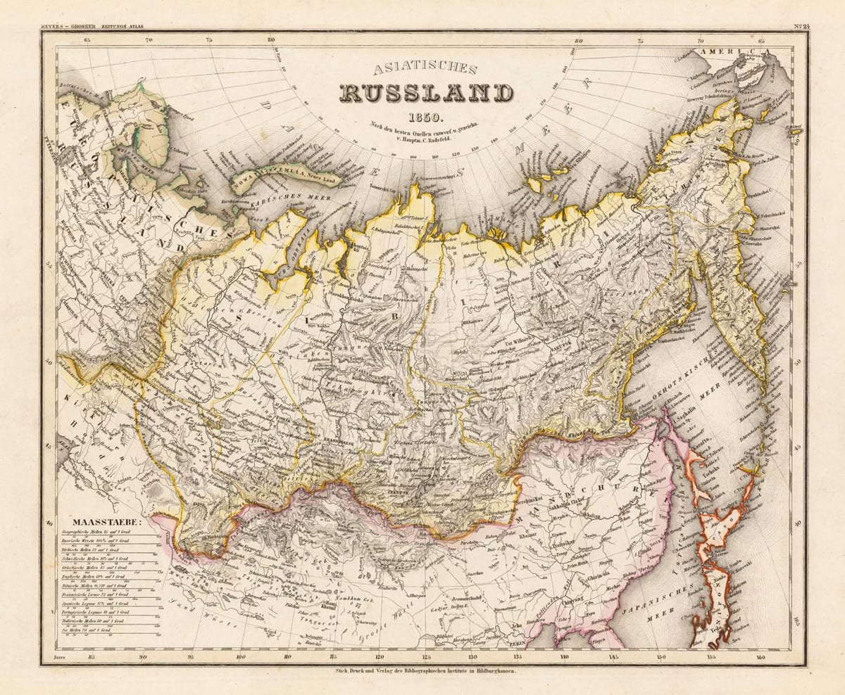 古地図のロシア