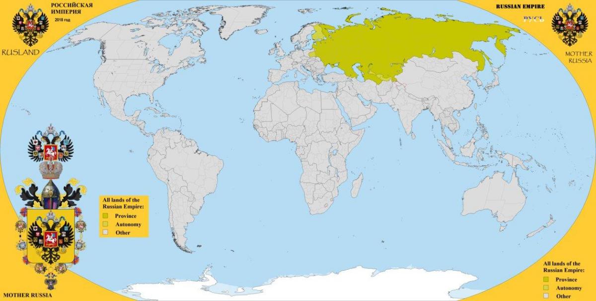 ロシアの地図