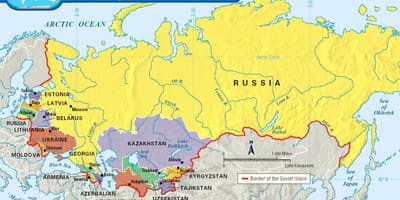 ソ連が世界の地図