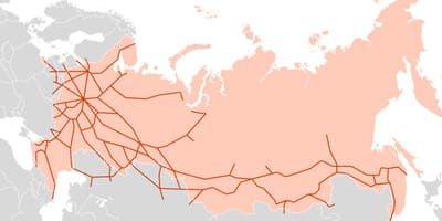 地図のロシア輸送