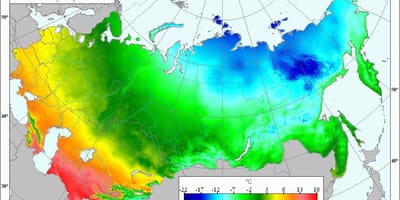 地図のロシアの温
