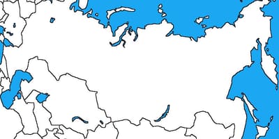 ロシアの空白地図