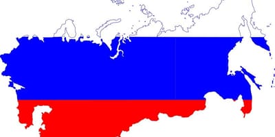 ロシア地図旗