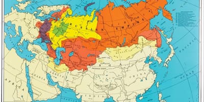 地図のロシア1914年