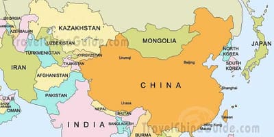 ロシアアジアでの地図