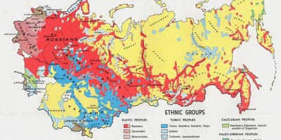 地図のロシア1917年