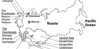地図の旧ソ連