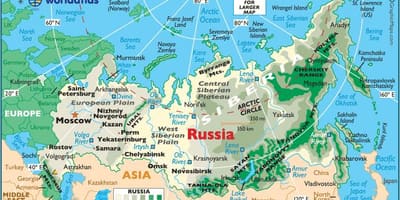 地図東ロシア