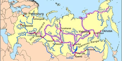 地図河川におけるロシア
