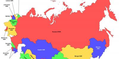 Vsロシアはソ連の地図