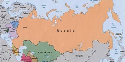 ロシア大陸の地図