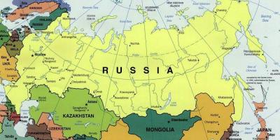 地図のロシアの近隣諸国