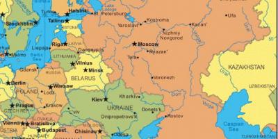 東欧-ロシア地図